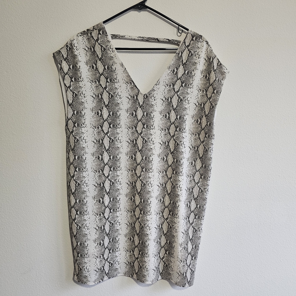 Slate & Willow Animal Snake Print Mini Dress Small